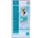Porte-visuel droit vertical DL - Cristal
