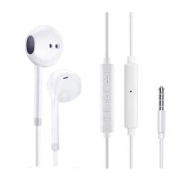 Ecouteurs intra-auriculaire blanc avec télécommande + micro 600315