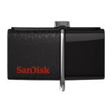 SanDisk Ultra Dual m3.0 lecteur USB flash 64 Go USB Type-A / Micro-USB 3.2 Gen 1 (3.1 Gen 1) Noir, Argent, Transparent