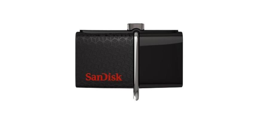 SanDisk Ultra Dual m3.0 lecteur USB flash 64 Go USB Type-A / Micro-USB 3.2 Gen 1 (3.1 Gen 1) Noir, Argent, Transparent
