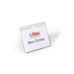 Sachet de 5 Porte-badges en PVC pour insert jusqu'au format 60 x 90mm. Fente pour accessoires.
