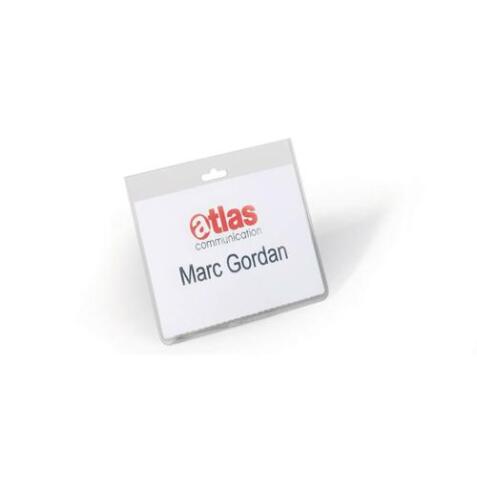 Sachet de 5 Porte-badges en PVC pour insert jusqu'au format 60 x 90mm. Fente pour accessoires.