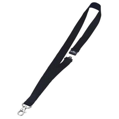 Tour de cou en tissu L44 cm x l.20 mm. Attache mousqueton. Sécurité anti étranglement