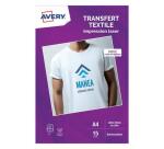 Papier transfert Textile, A4, blanc