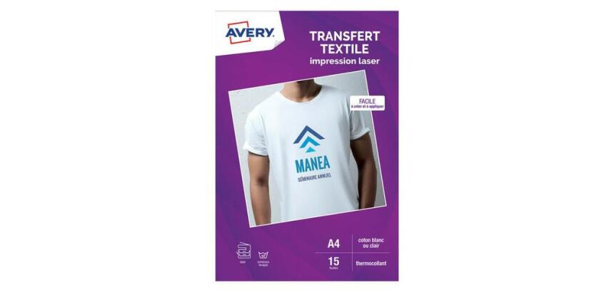 Papier transfert Textile, A4, blanc