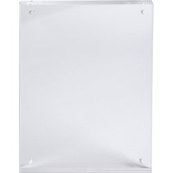 Porte-visuel avec fermeture magnétique A6 - Cristal