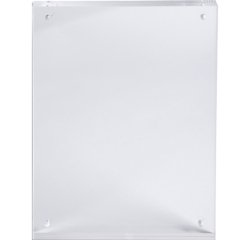 Lot de 3 porte-visuels avec fermeture magnétique A7 - Cristal