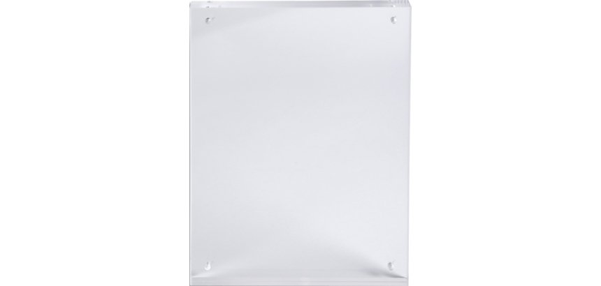 Lot de 3 porte-visuels avec fermeture magnétique A7 - Cristal