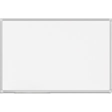 Tableau Blanc émaillé magnétique, cadre aluminium, Format : L60 x H45 cm