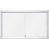 Vitrine d'intérieur fond magnétique laqué blanc 12 feuilles