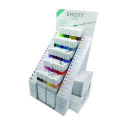 Présentoir de comptoir 200 Feutres EMOTT assortis