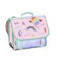 Cartable 38 cm BUBBLES, 2 compartiments. 38x32x15 cm. Polyester rose. Coloris : Rose