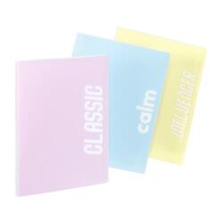 Protège documents MILSHAKE A4 40 VUES/20 pochettes, en PP. Coloris : Orange - Bleu - Violet