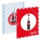 Chemise 3 rabats élastiques COCA-COLA REFRESH 26x32 cm en carton pelliculé mat. Ass : Bleu - Rouge