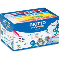 Boîte de 48 feutres pour tissu coloris assortis