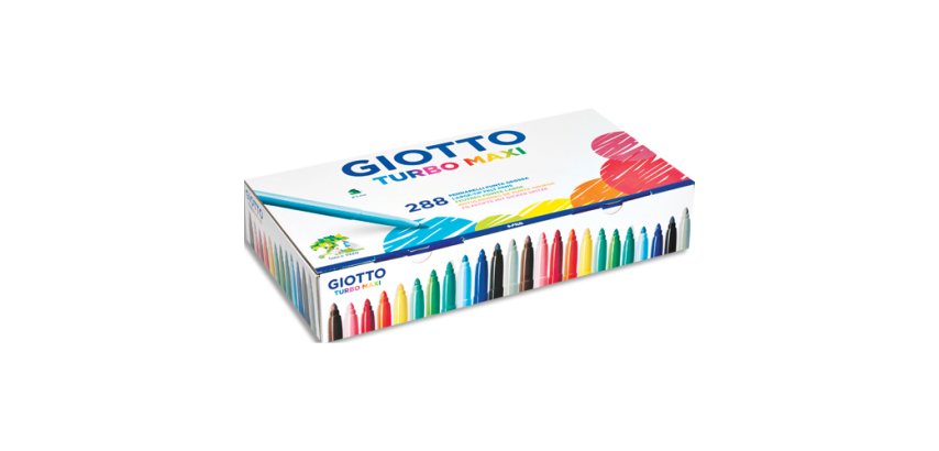 Feutre coloriage giotto turbo maxi schoolpack 288 unités