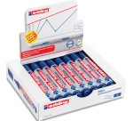 Marqueur edding e-660 tableaux blancs effacable a   sec pointe moyenne trace      1,5/3mm bleu pack 17 + 3