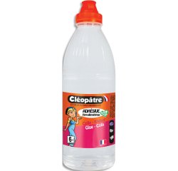 Colle transparente cleopatre hypoallerg nique a+ lavable a 30  recharge de 500g