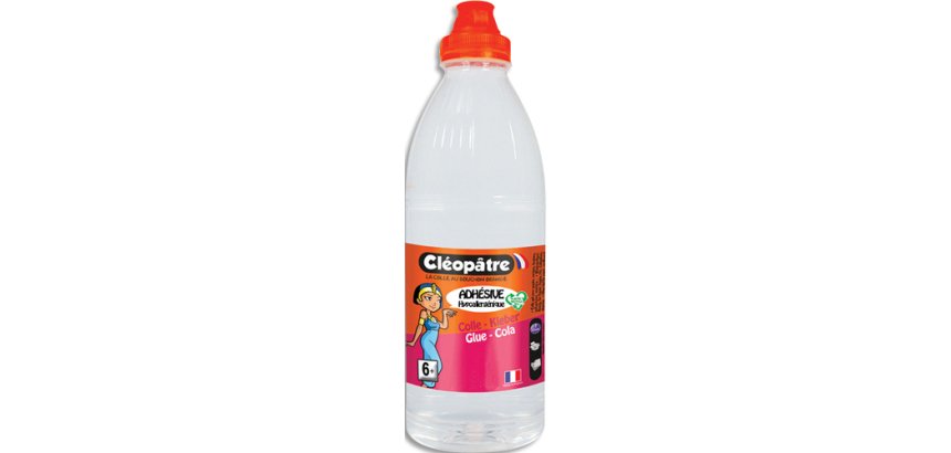 Colle transparente cleopatre hypoallerg nique a+ lavable a 30  recharge de 500g