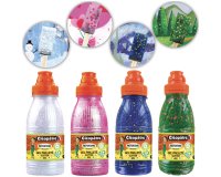 Gel paillete cleopatre nefertari decor tous supports bouteille 250ml coloris       pastel assortis lot 4 unites