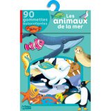 Boîte de 80 gommettes sur le thème des animaux de la mer. A partir de 3 ans