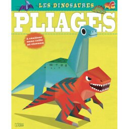 7 pliages de dinosaures à réaliser facilement en détachant les formes prédécoupées.