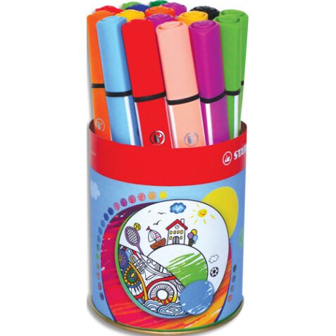 Etui carton de 16 feutres de coloriage Trio Scribbi