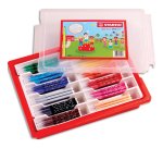 Feutre coloriage stabilo trio triangulaire encre super lavable pointe moyenne coffret scolaire 144 unités