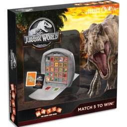 Jeu de société Jurassic World - Jeu de stratégie - Aligner 5 cubes identiques pour gagner