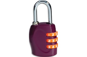Cadenas de couleur à combinaison 3 chiffres coloris violet