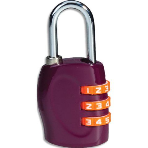 Cadenas de couleur à combinaison 3 chiffres coloris violet