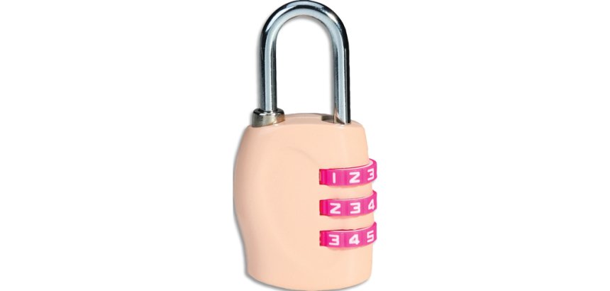 Cadenas carpentras de couleur a combinaison coloris rose    62x30x15 mm