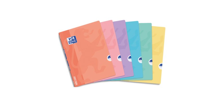 Cahier hamelin openflex pastel agrafe 240x320 96      pages optik paper seyes