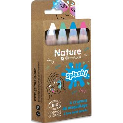 Boîte de 4 crayons de maquillage certifiés bio naturel - SPLASH! Maquillage du monde sous marin