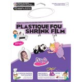 Pochette de 5 feuilles A4 de plastique dingue DIAM'S blanc imprimable recto verso