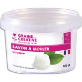 Boîte de savon en bloc 500 gr opaque, pour réaliser des savons, fond au micro-ondes