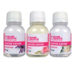 Lot parfums pour savon graine creative 3 unites jasmin rose et lavande