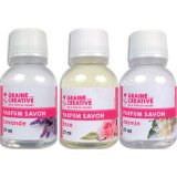 Lot de 3 parfums pour savons de 27 ml - Parfums jasmin, rose et lavande