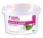 Bloc de savon transparent graine creative 500g micro    ondes