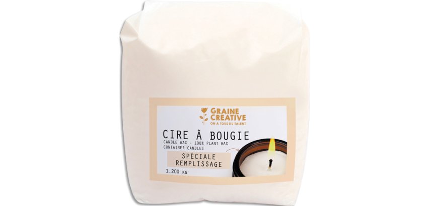 Cire vegetale a bougies graine creative 1kg