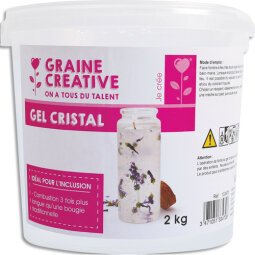 Pot de 2 kg de gel cristal à fondre pour créer des bougies