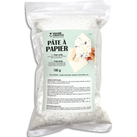 Sachet de pâte à papier de 100 gr, pour fabriquer son propre papier à personnaliser