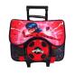 Cartable à roulettes 41x36x20cm 2 compartiments + 1 poche zip simple