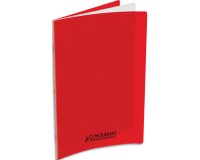 Cahier conquerant poplypropylene  indechirable  et lavable papier velin extra 24x32 cm 60 pages seyes