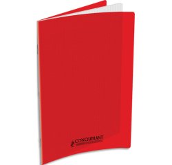 Cahier conquerant poplypropylene  indechirable  et lavable papier velin extra 24x32 cm 60 pages seyes