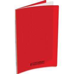 Cahier conquerant poplypropylene  indechirable  et lavable papier velin extra 24x32 cm 60 pages seyes