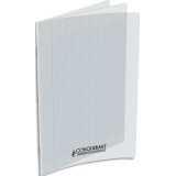 Cahier conquerant poplypropylene  indechirable  et lavable papier velin extra 24x32 cm 60 pages seyes