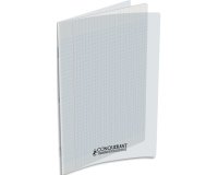 Cahier conquerant poplypropylene  indechirable  et lavable papier velin extra 24x32 cm 60 pages seyes