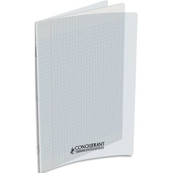 Cahier conquerant poplypropylene  indechirable  et lavable papier velin extra 24x32 cm 60 pages seyes