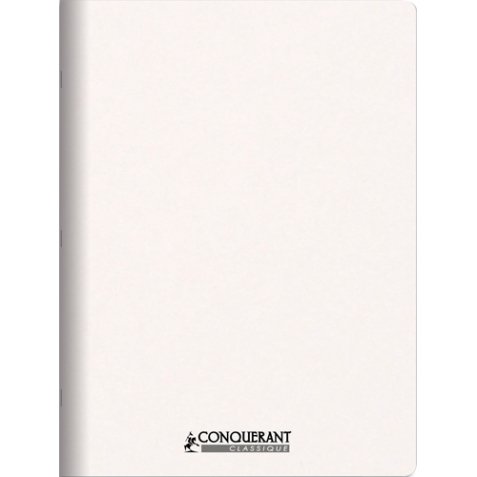 Cahier classique agrafé 24x32 cm 96P, 90G, uni personnalisable